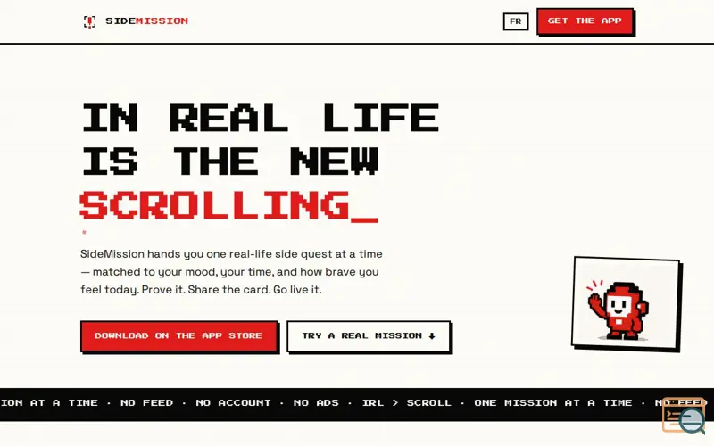 Screenshot of SideMission