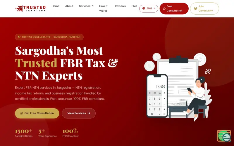 Screenshot of Trusted Taxation