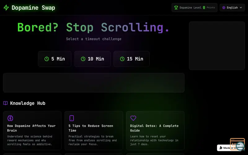Screenshot of Dopamine Swap