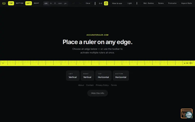Screenshot of Accurate Ruler
