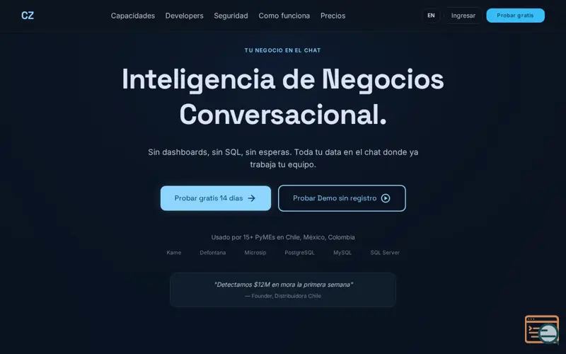 Screenshot of CtrlZ