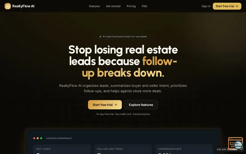 Screenshot of Realtyflow