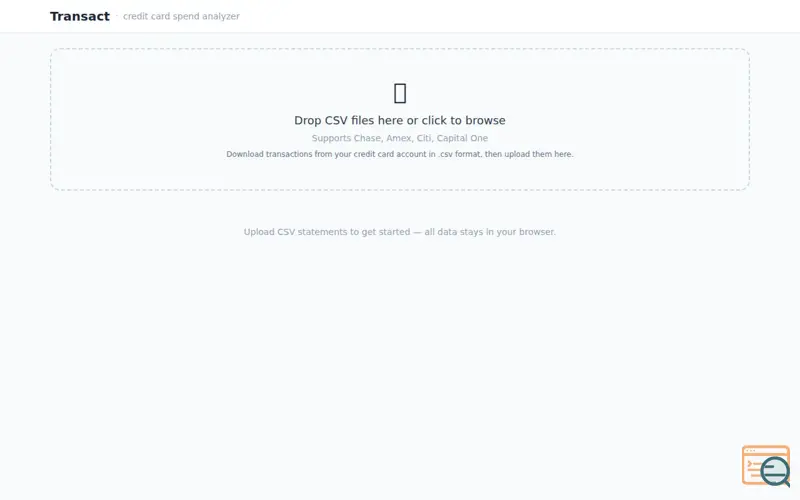 Screenshot of Transact: Free Spend Analyze