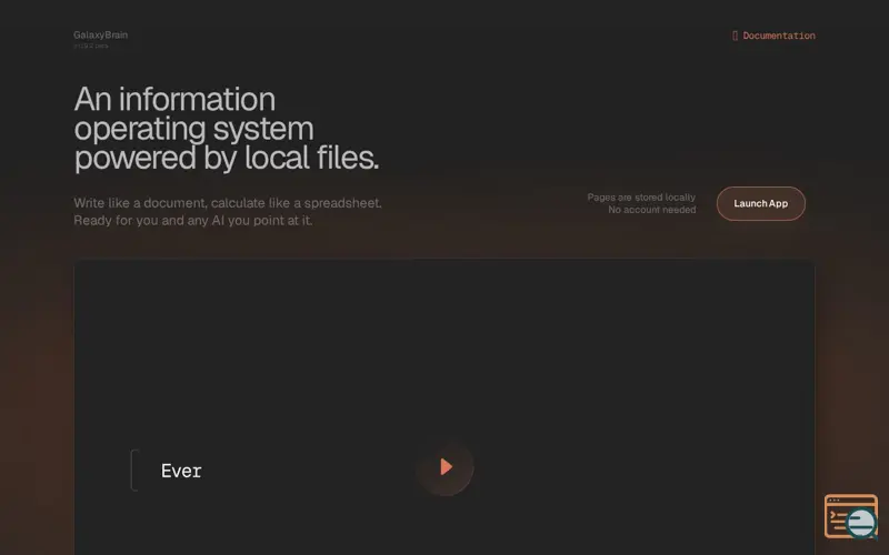 Screenshot of GalaxyBrain