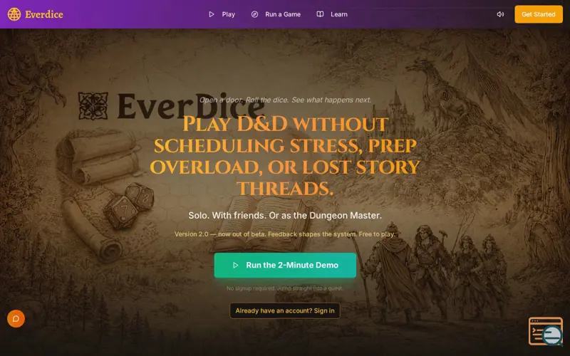 Screenshot of Everdice