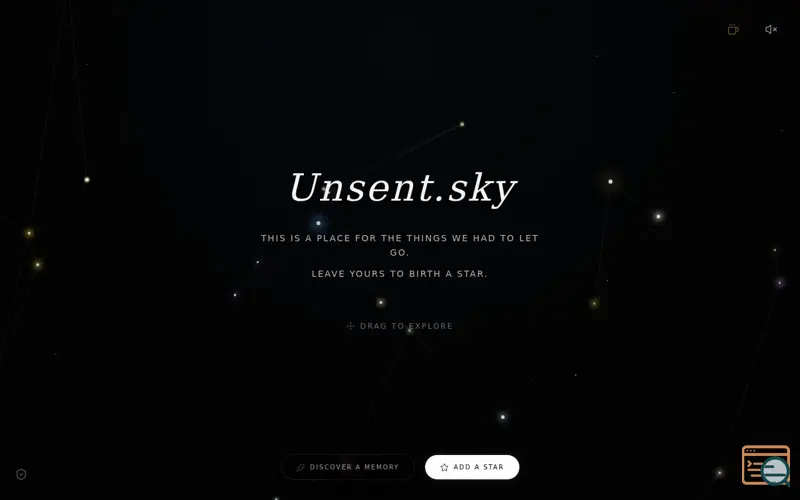 Screenshot of Unsent.Sky