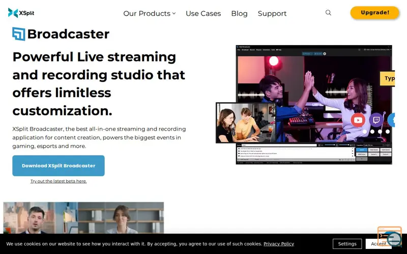 Screenshot of XSplit