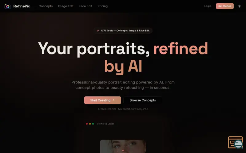 Screenshot of RefinePic
