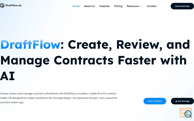 Screenshot of Draftflow