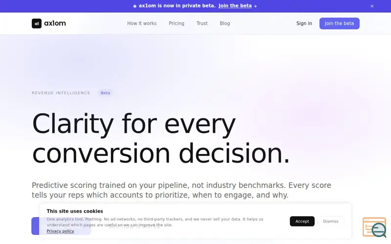 Screenshot of ax1om