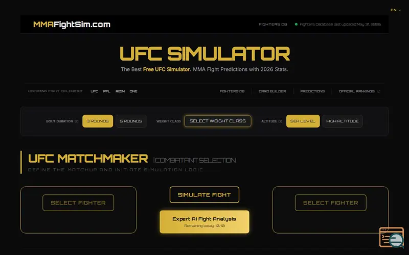 Screenshot of UFC & MMA Fight Simulator