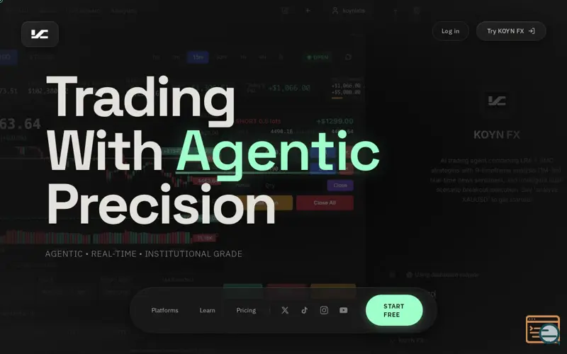 Screenshot of KOYN FX