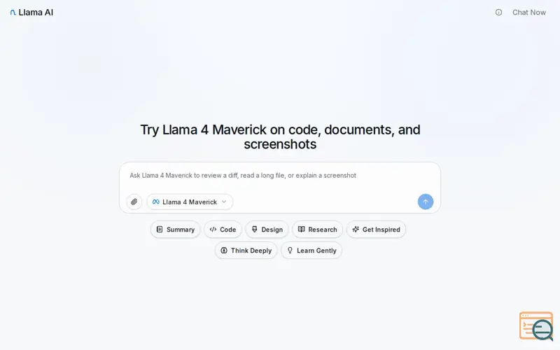 Screenshot of Llama AI Chat
