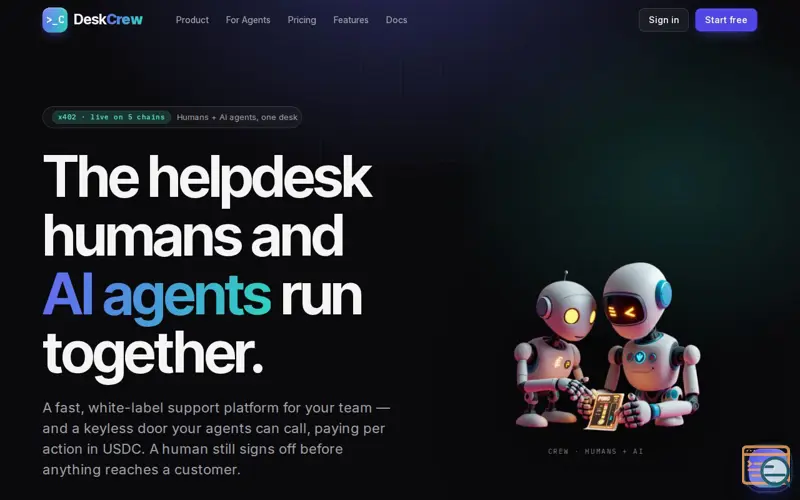 Screenshot of DeskCrew