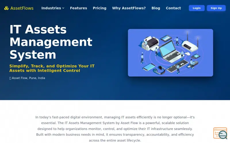 Screenshot of IT & Software Asset Management Software