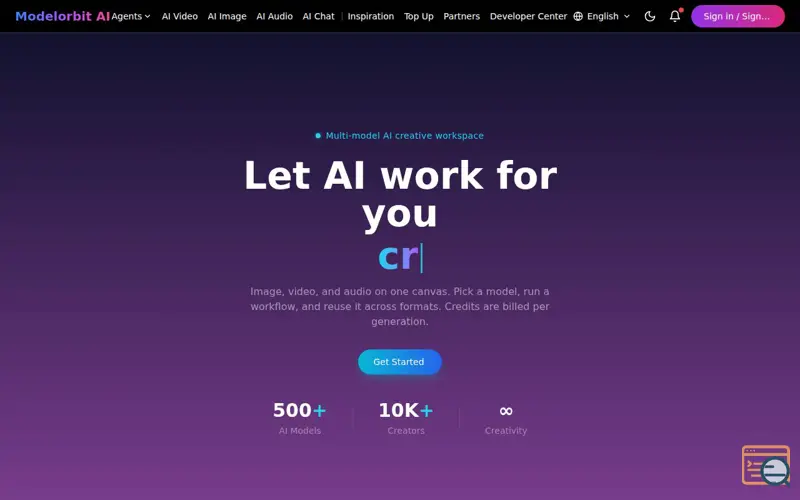 Screenshot of ModelOrbit AI