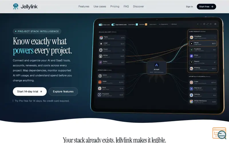 Screenshot of Jellylink