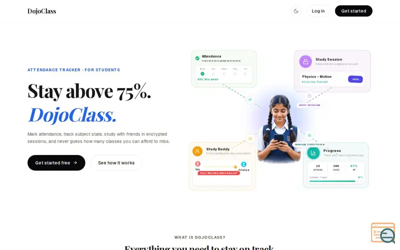 Screenshot of DojoClass