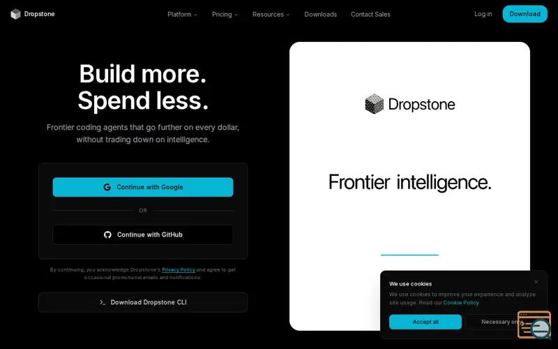 Screenshot of Dropstone 1.5, a launch using IP-API