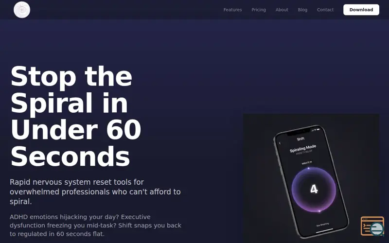 Screenshot of Shift