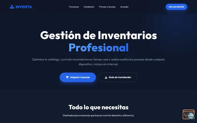 Screenshot of Inventa