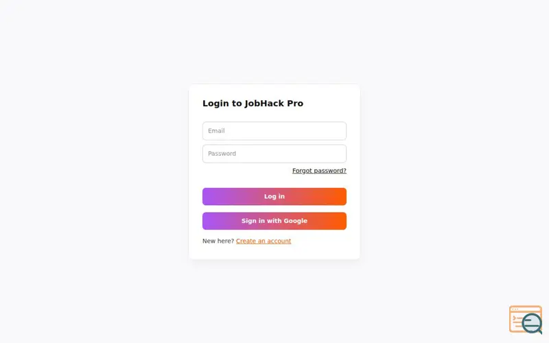 Screenshot of JobHackPro