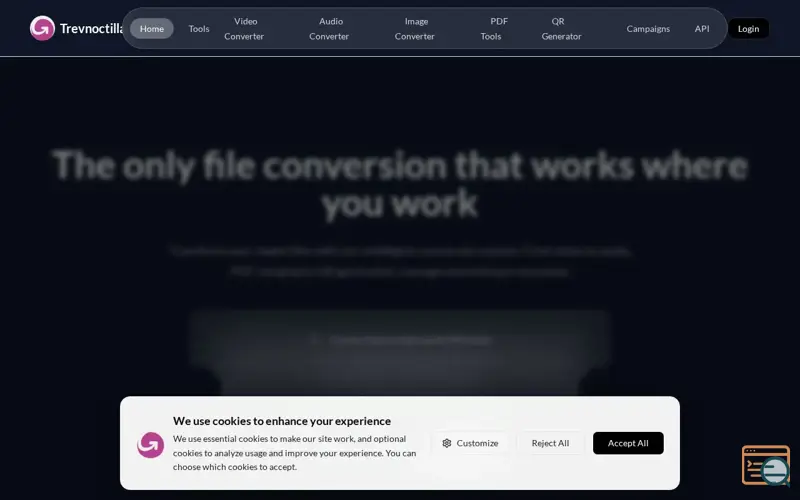 Screenshot of Trevnoctilla, a launch using OtherDNS