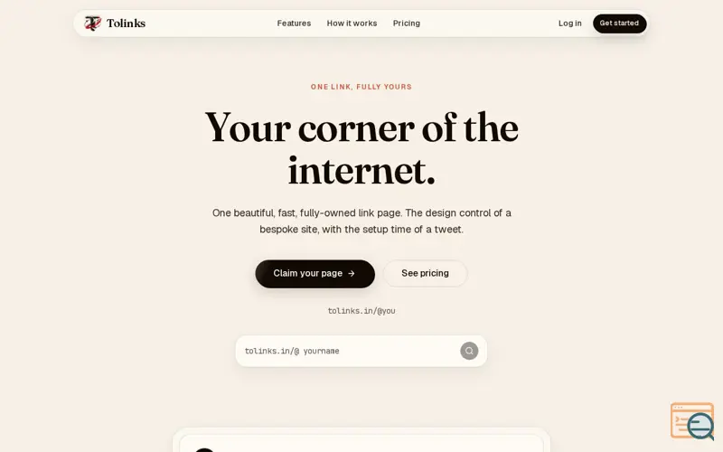 Screenshot of tolinks.in
