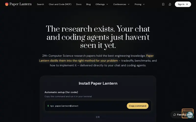Screenshot of Paper Lantern