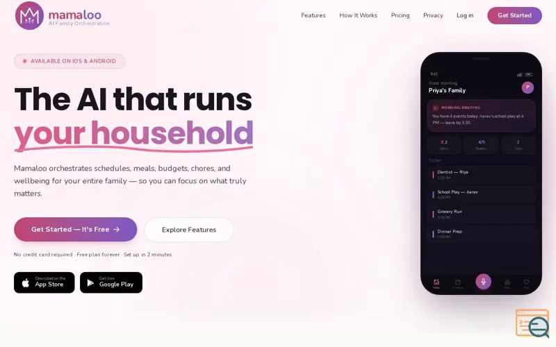 Screenshot of Mamaloo
