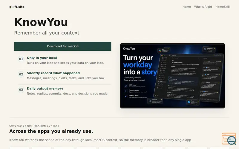 Screenshot of KnowYou MyWiki