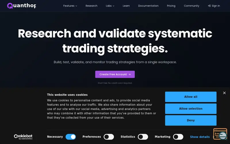 Screenshot of Quanthop