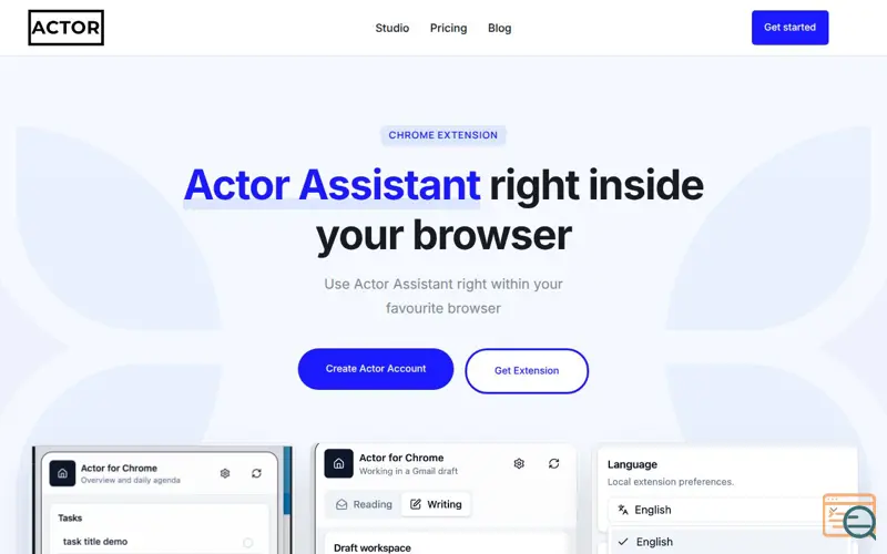 Screenshot of Actordo