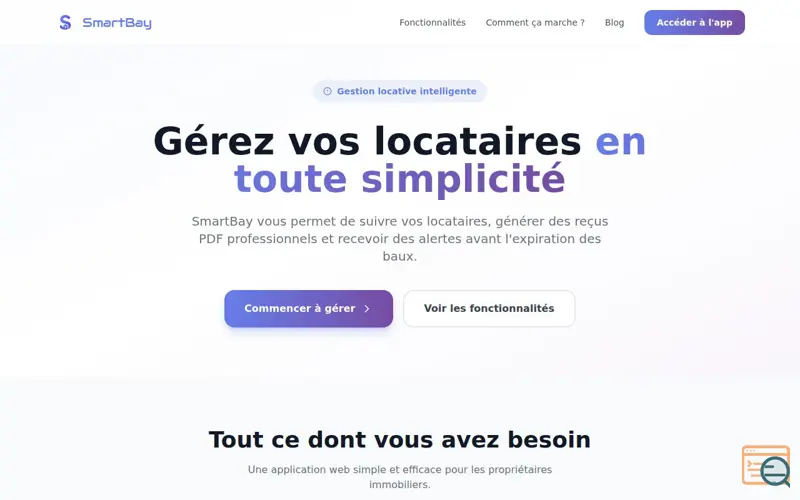 Screenshot of SmartBay