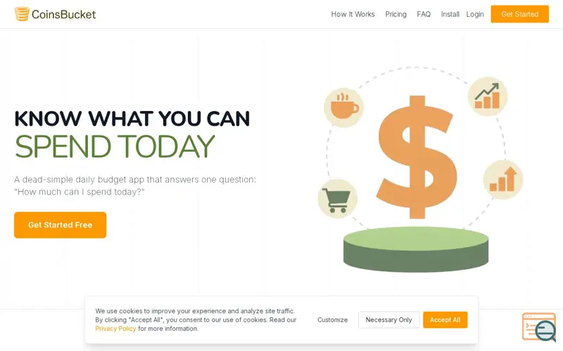 Screenshot of Coinsbucket