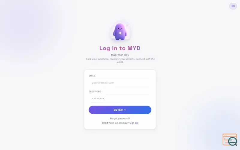 Screenshot of MYD — Map Your Day
