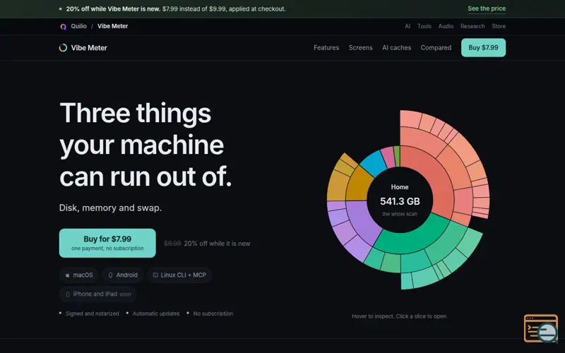 Screenshot of VibeMeter