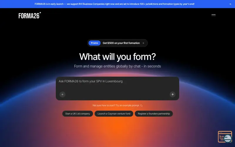 Screenshot of FORMA26