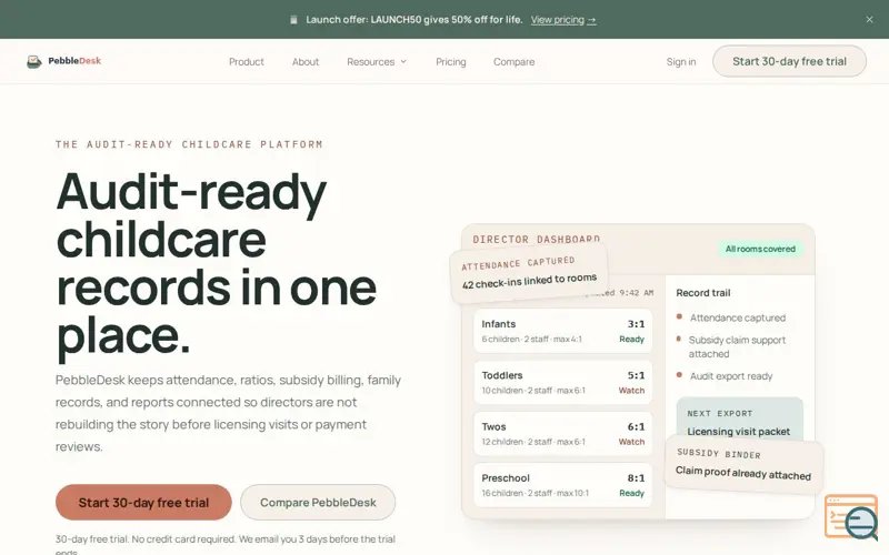 Screenshot of PebbleDesk