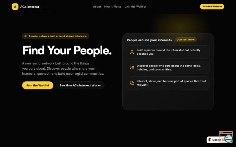 Screenshot of ACe Interest 
