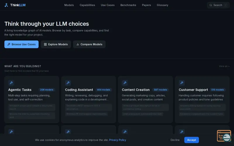 Screenshot of Thinkllm
