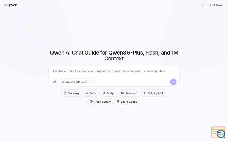 Screenshot of Qwen AI Chat Guide