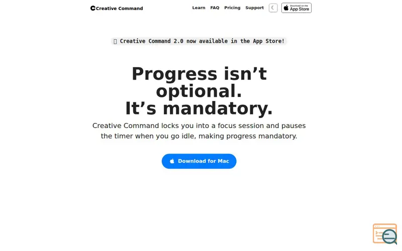 Screenshot of Creative Command 2.0