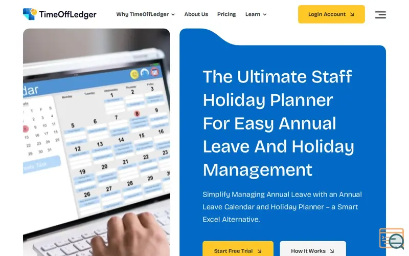 Screenshot of TimeOffLedger