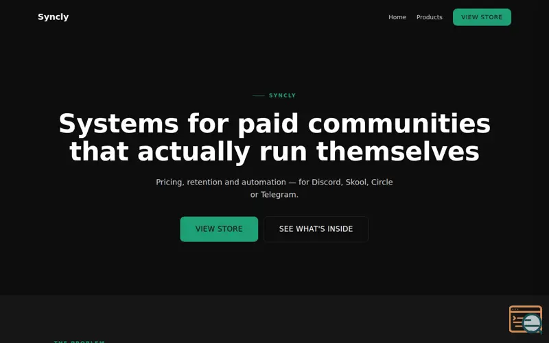 Screenshot of Syncly, a launch using Whop