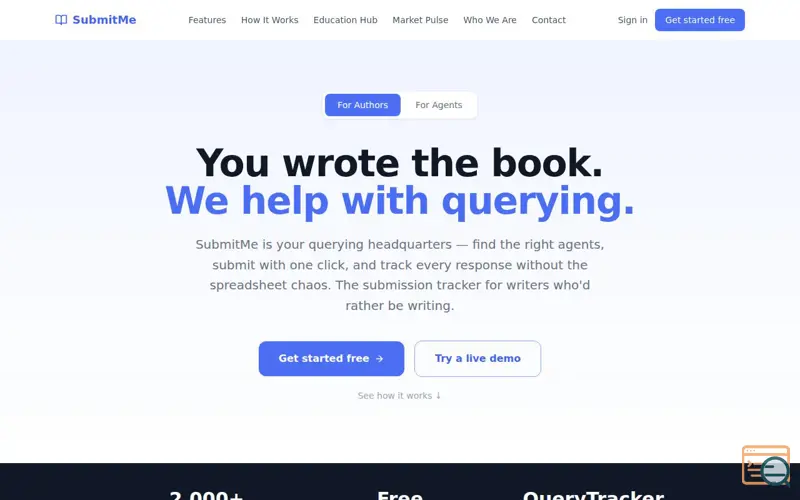 Screenshot of SubmitMe