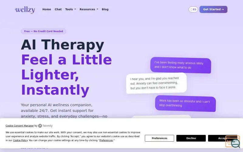 Screenshot of Wellzy