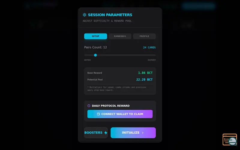 Screenshot of BCT MEMORY