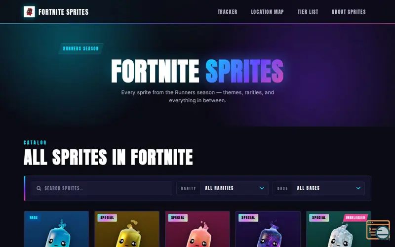 Screenshot of Fortnite Sprites
