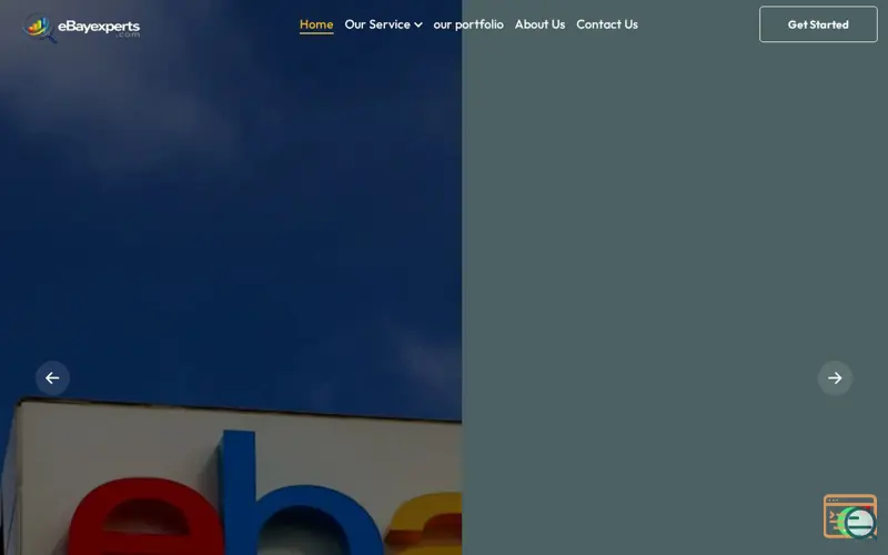 Screenshot of ebay service 